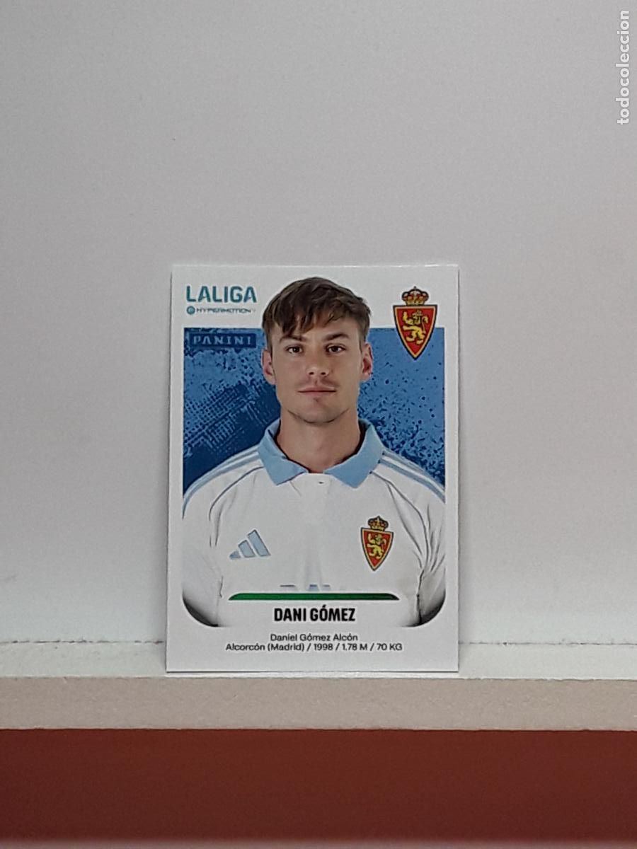 Cromos de F&uacute;tbol: LALIGA HYPERMOTION 2025 2026 25 26 ALBUM PANINI LIGA N 419 ZARAGOZA DANI GOMEZ