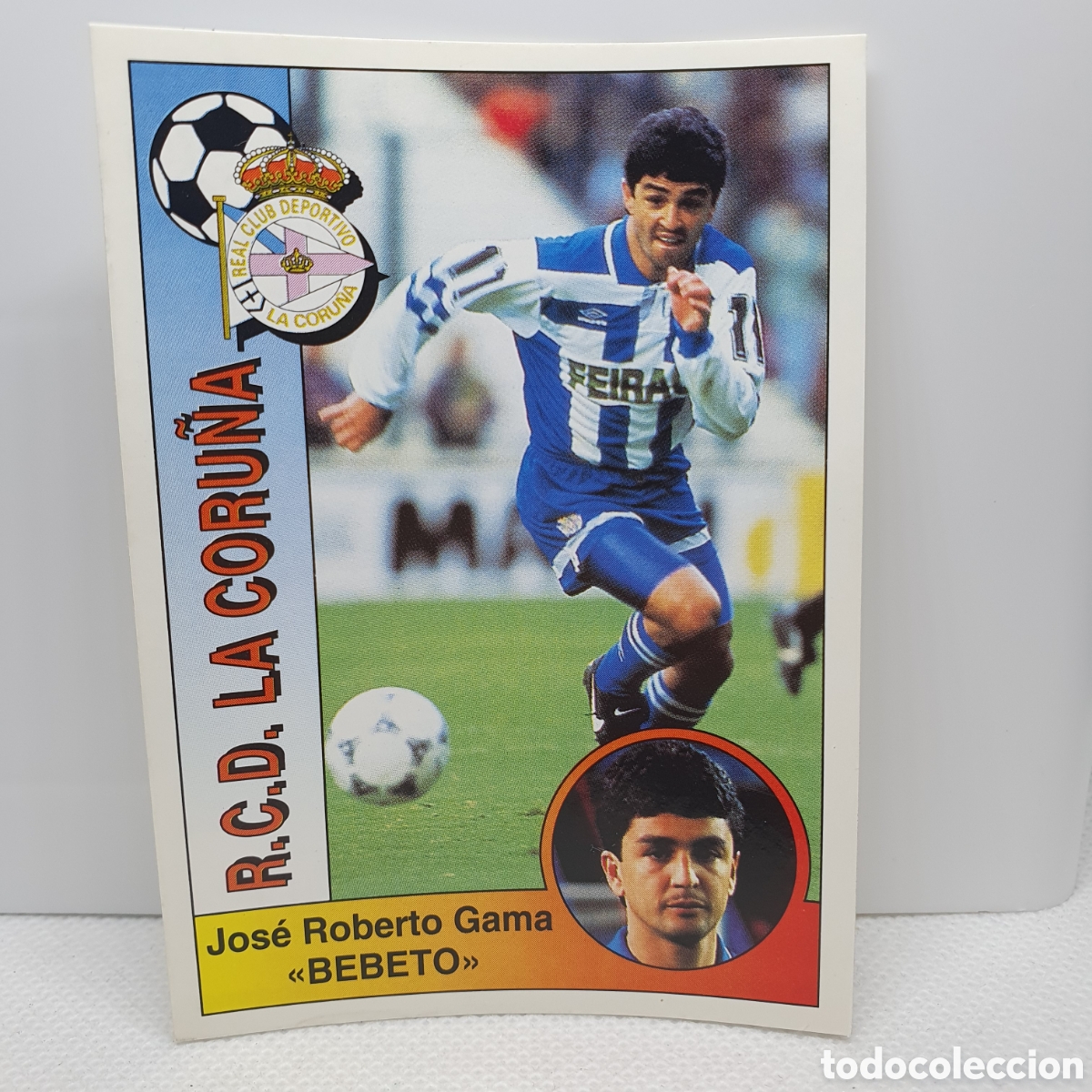 Cromos de F&uacute;tbol: ⚽️ CROMO DE FUTBOL BEBETO LA CORU&Ntilde;A LIGA 94-95 BAR&Ccedil;A PANINI ALBUM - ESTAMPAS ADHESIVAS - CARTAS
