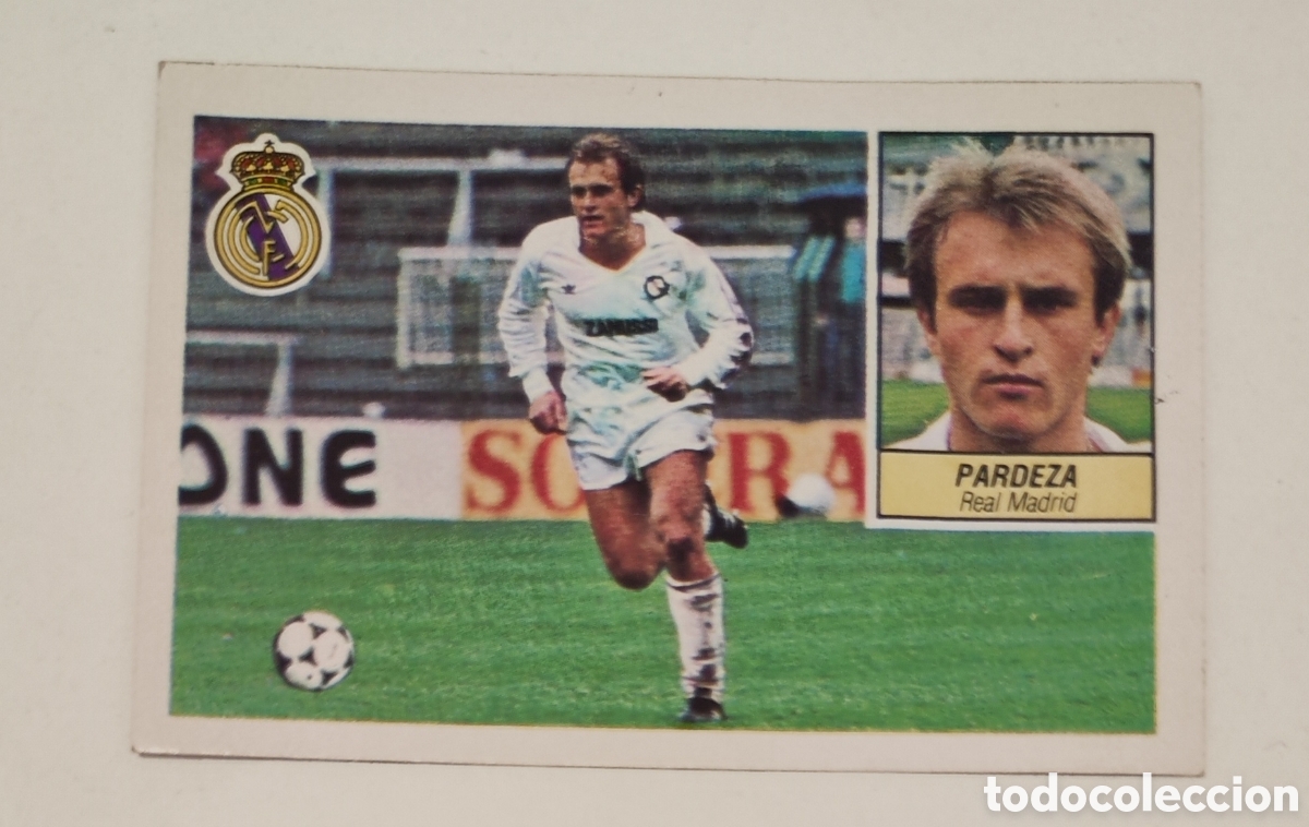 Cromos de F&uacute;tbol: Este 84 85 sin pegar Real Madrid Pardeza rookie Quinta del Buitre baja