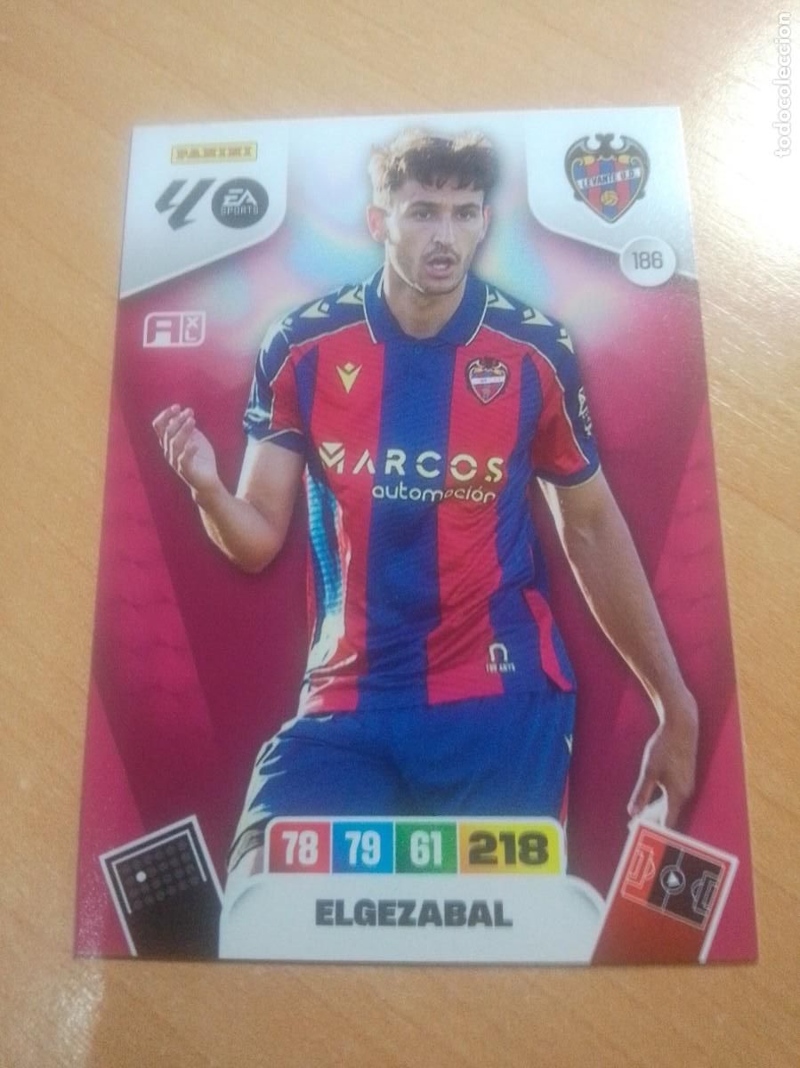 Cromos de F&uacute;tbol: 186 ELGUEZABAL DEL LEVANTE 25 26 ADRENALYN XL 2025 2026 NUEVO