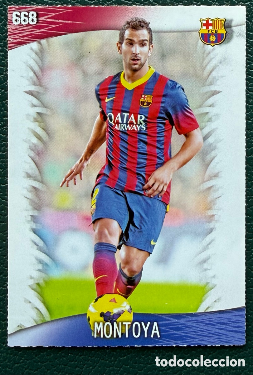 Cromos de Futebol: 668 MONTOYA FC BARCELONA FICHAS ALBUM MUNDICROMO 2013 2014 13 14