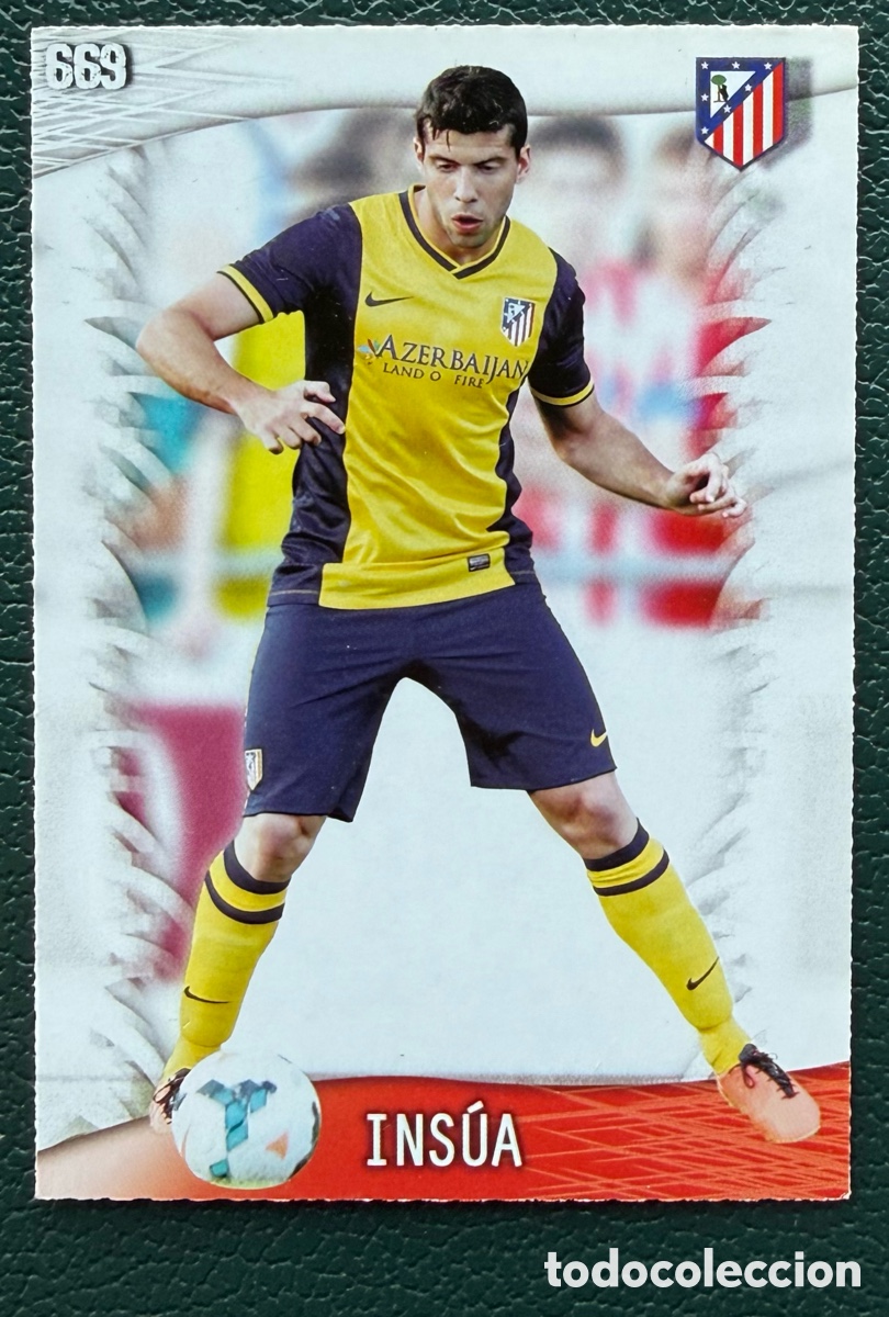 Football Stickers: 669 INSUA ATLETICO DE MADRID FICHAS ALBUM MUNDICROMO 2013 2014 13 14