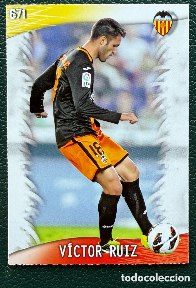 Cromos de F&uacute;tbol: 671 VICTOR RUIZ VALENCIA CF FICHAS ALBUM MUNDICROMO 2013 2014 13 14