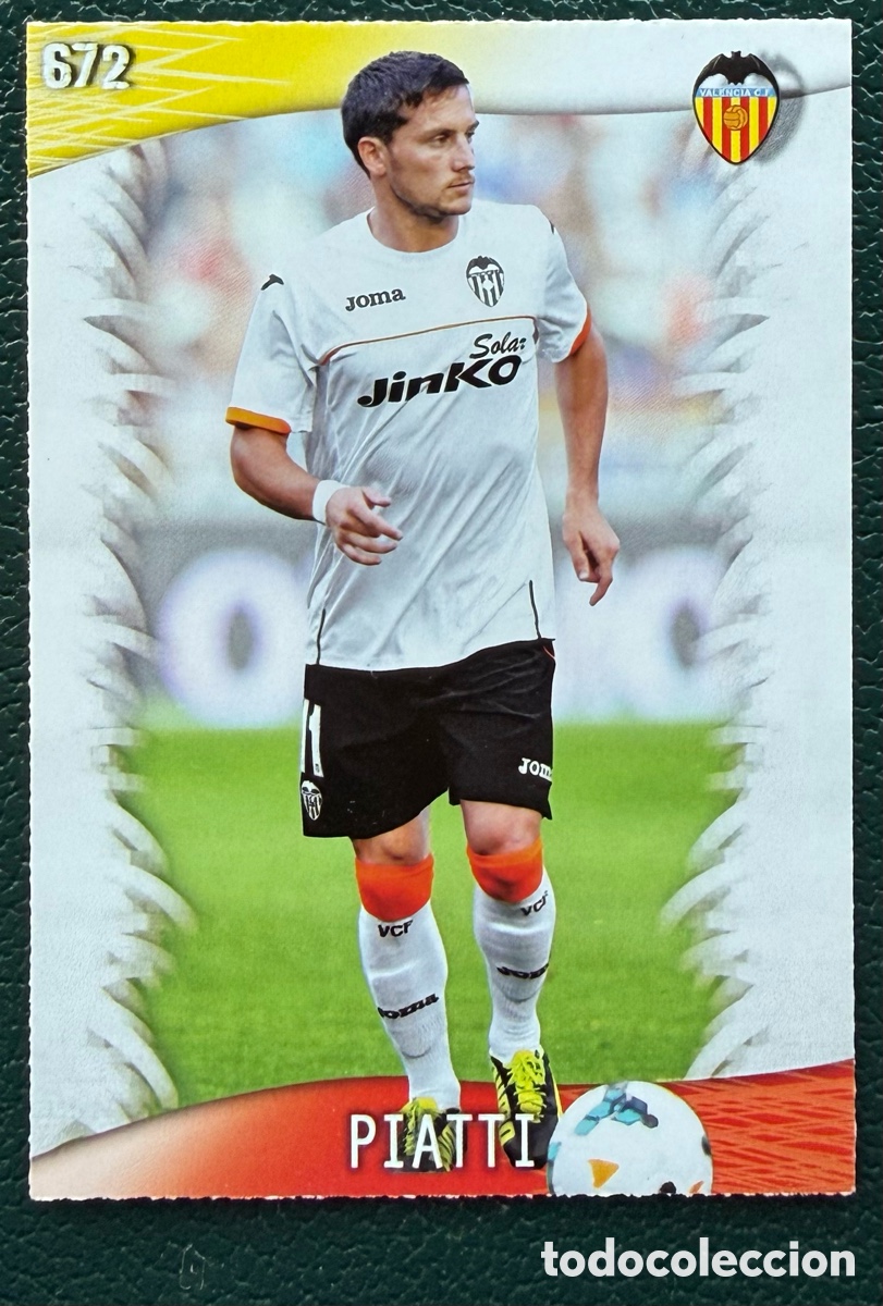 Cromos de F&uacute;tbol: 672 PIATTI VALENCIA CF FICHAS ALBUM MUNDICROMO 2013 2014 13 14