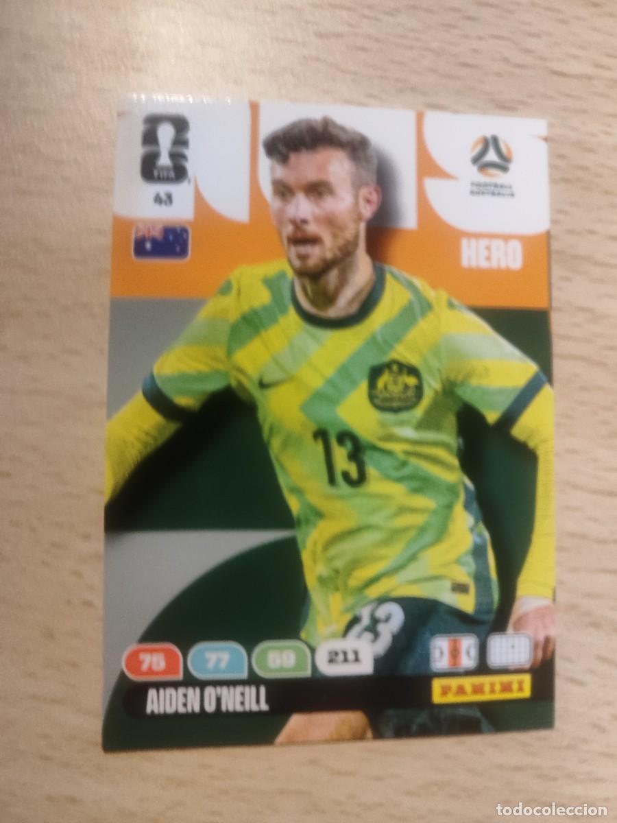 Football Stickers: 43 WORLD CUP 2026 AIDEN O'NEILL AUSTRALIA HERO ADRENALYN MUNDIAL PANINI 26