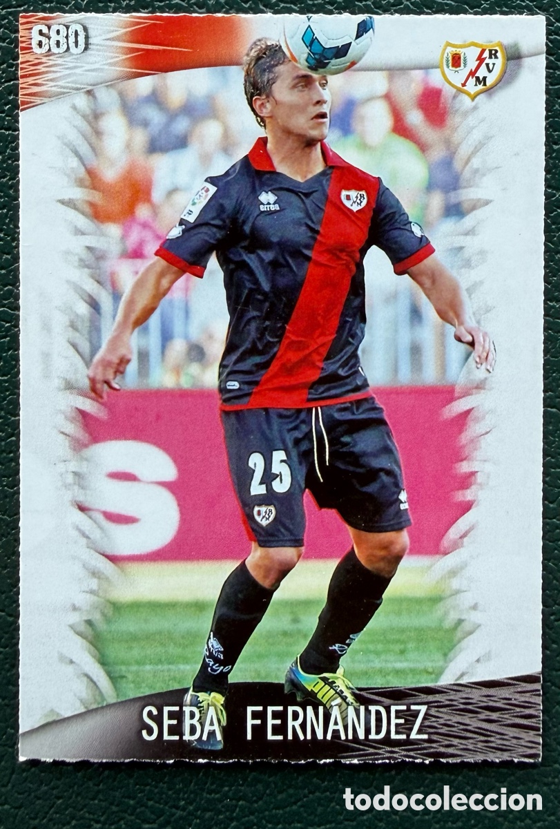 Cromos de F&uacute;tbol: 680 SEBAS FERNANDEZ RAYO VALLECANO FICHAS ALBUM MUNDICROMO 2013 2014 13 14
