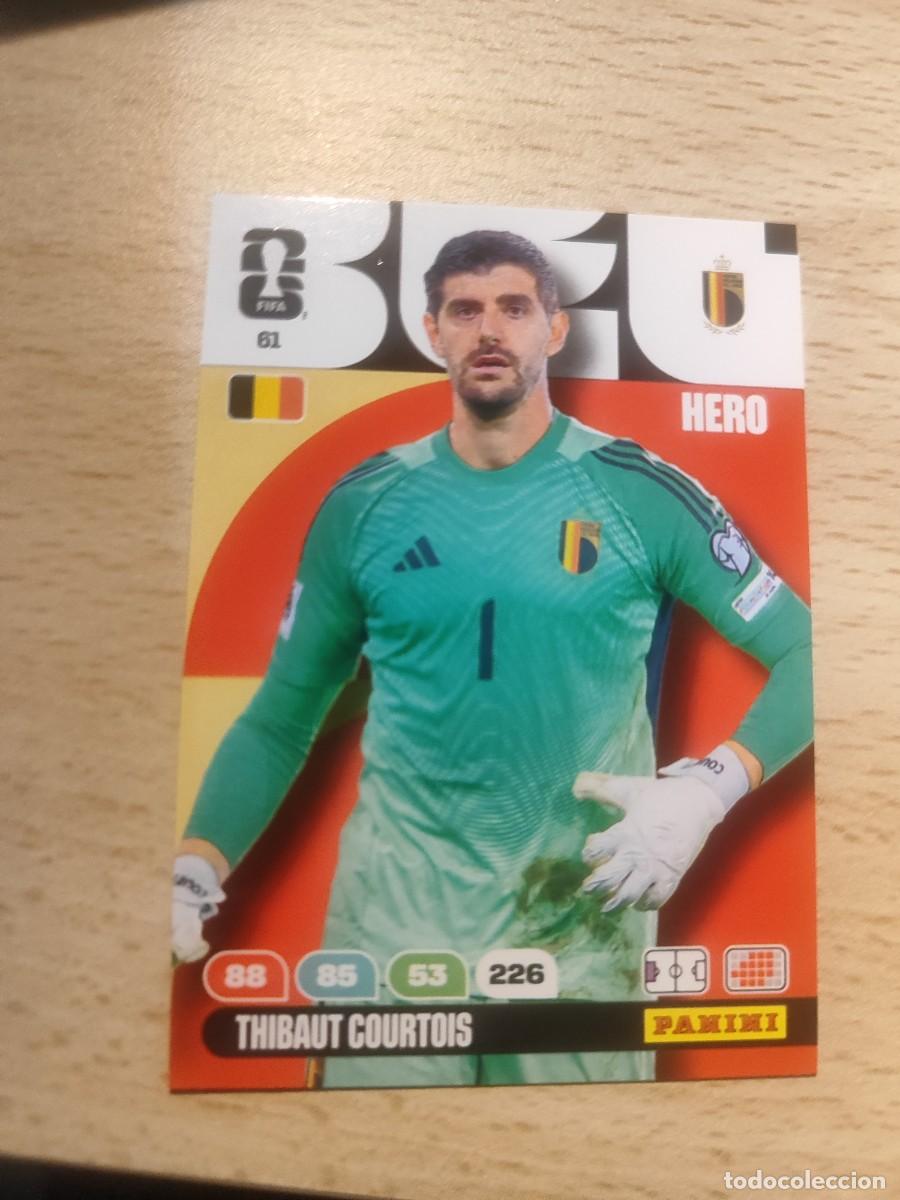 Cromos de F&uacute;tbol: 61 WORLD CUP 2026 THIBAUT COURTOIS BELGICA HERO ADRENALYN MUNDIAL PANINI 26