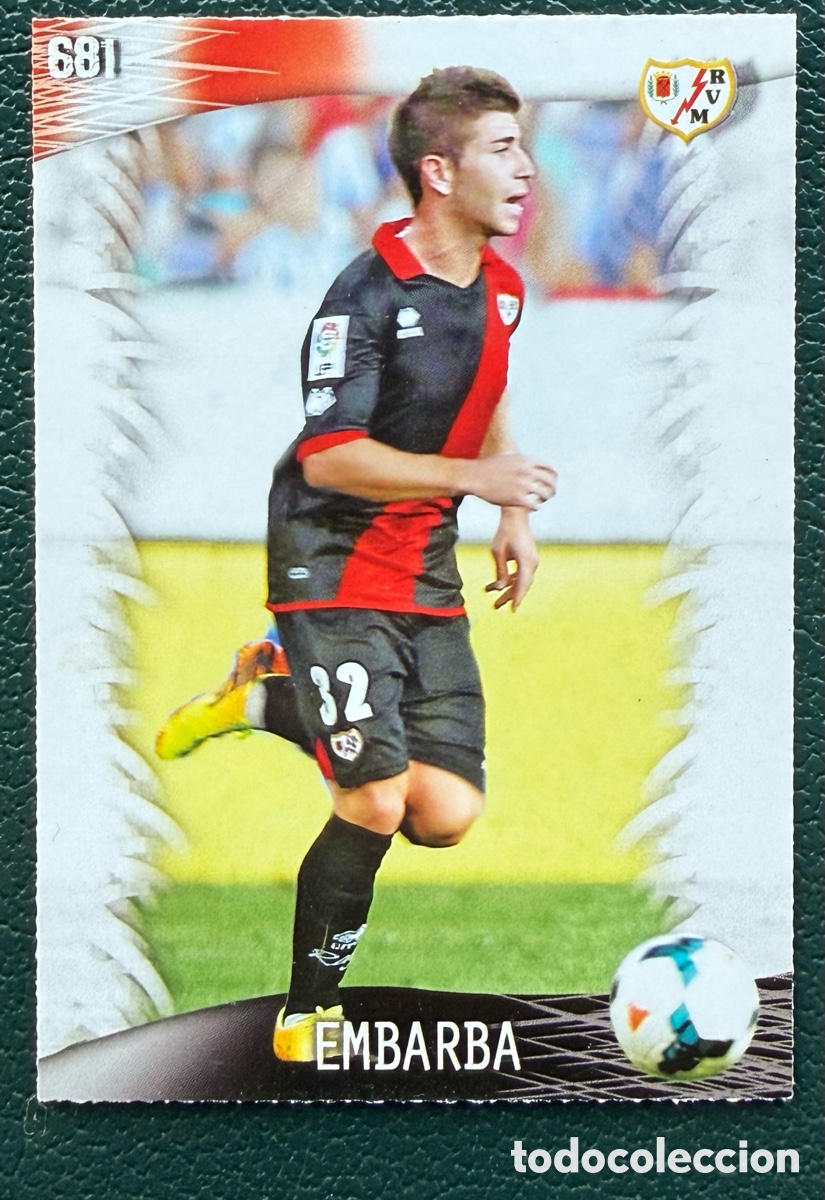 Cromos de F&uacute;tbol: 681 EMBARBA RAYO VALLECANO FICHAS ALBUM MUNDICROMO 2013 2014 13 14