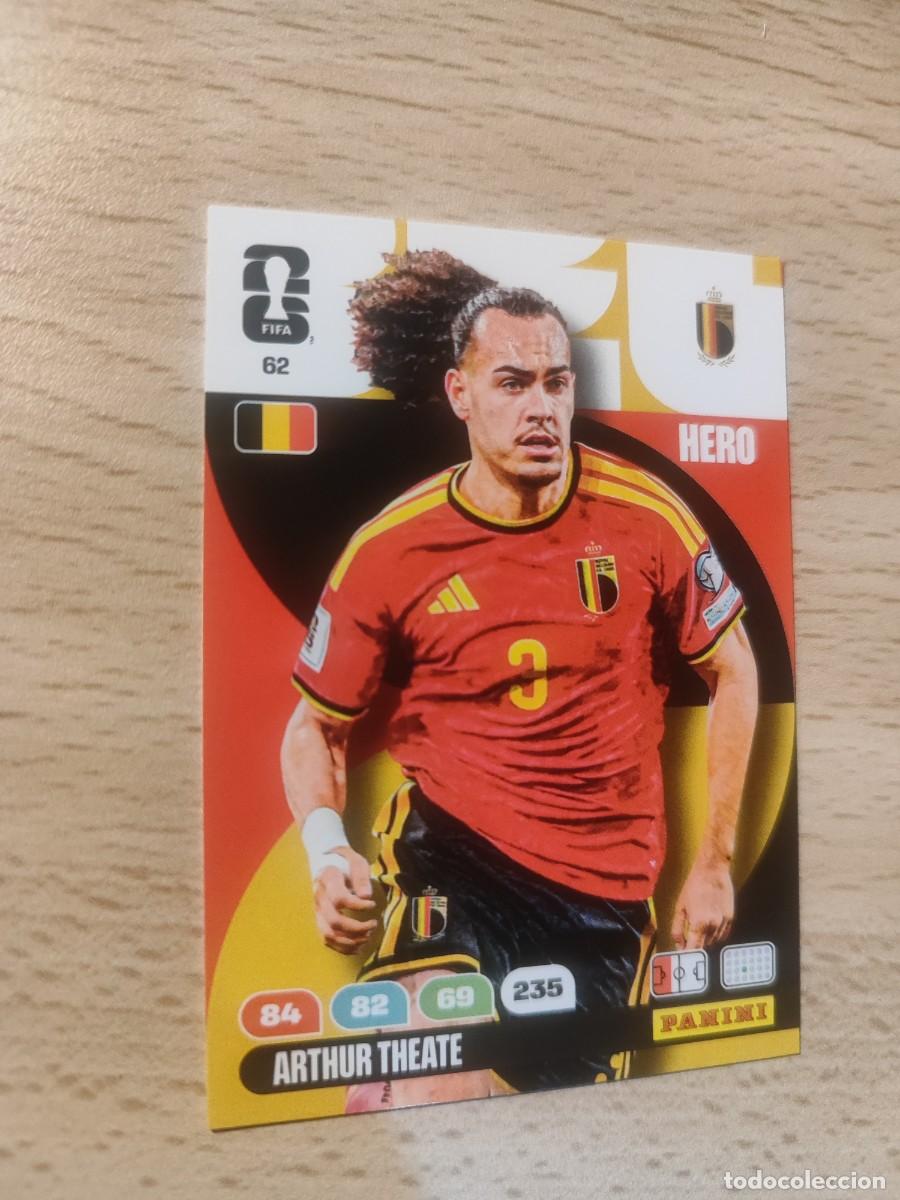 Football Stickers: 62 WORLD CUP 2026 ARTHUR THEATE BELGICA HERO ADRENALYN MUNDIAL PANINI 26