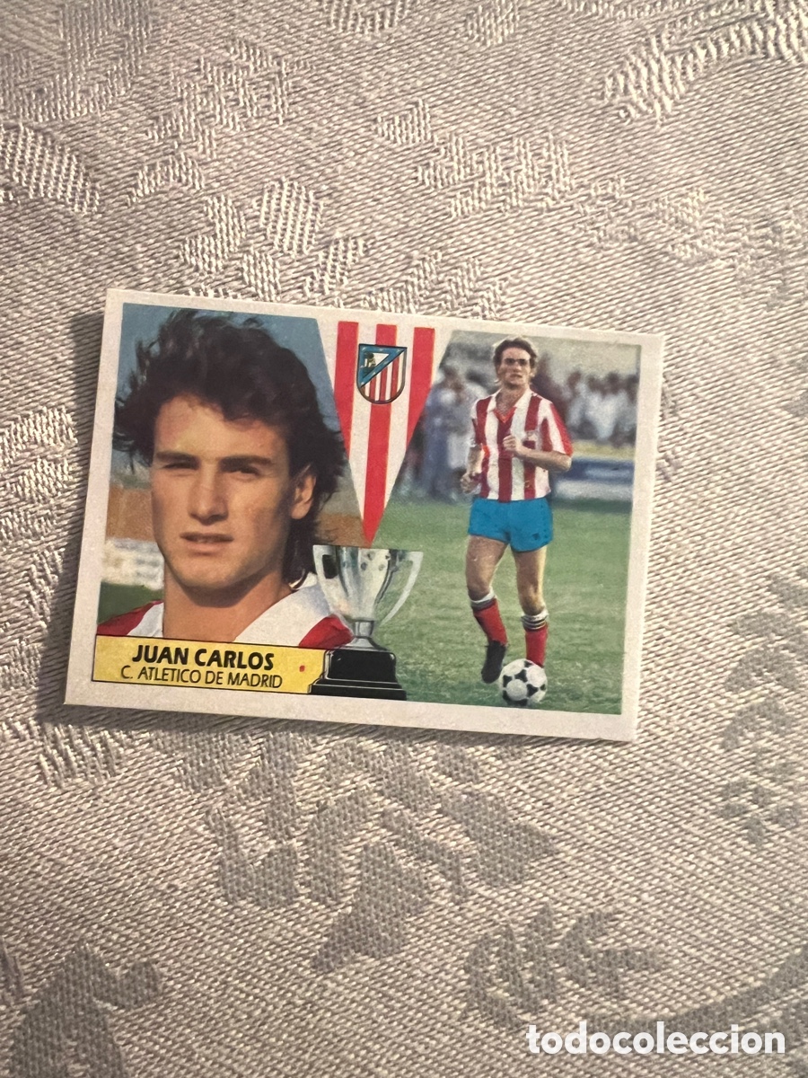 Football Stickers: JUAN CARLOS ATLETICO MADRID FICHAJE 22 BIS CON TRASERA LIGA ESTE 1987/88 87 88