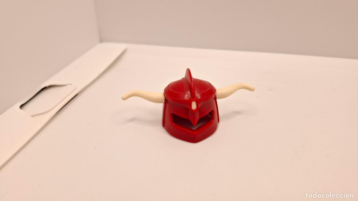 Cromos de F&uacute;tbol: PLAYMOBIL CASCO MEDIEVAL VIKINGO GUERRERO INDIO