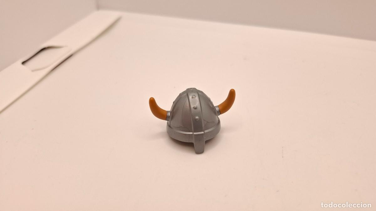 Cromos de F&uacute;tbol: PLAYMOBIL CASCO MEDIEVAL VIKINGO GUERRERO INDIO