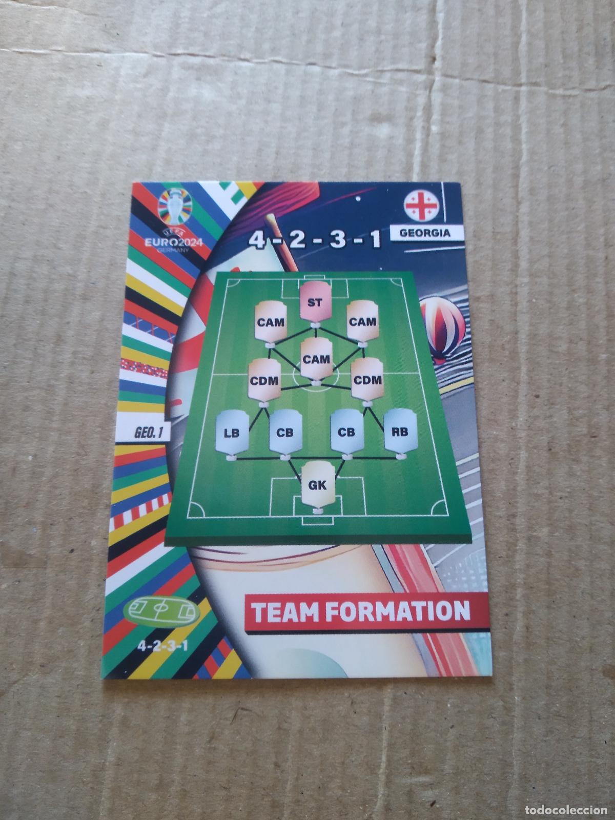 Cromos de F&uacute;tbol: GEO 1 EQUIPO PLANTILLA TEAM FORMATION GEORGIA CROMO FUTBOL EURO 2024 EUROCOPA FLASH EDITION