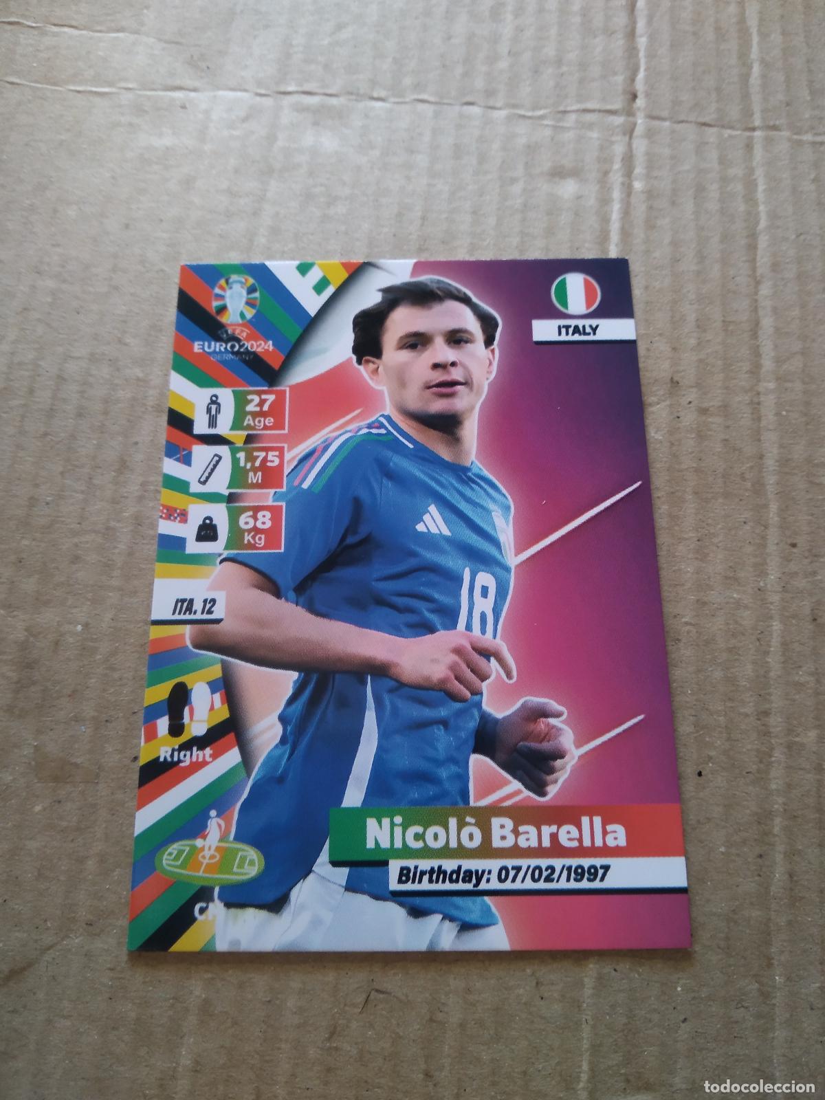 Cromos de F&uacute;tbol: ITA 12 NICOLO BARELLA ITALIA CROMO FUTBOL EURO 2024 EUROCOPA FLASH EDITION