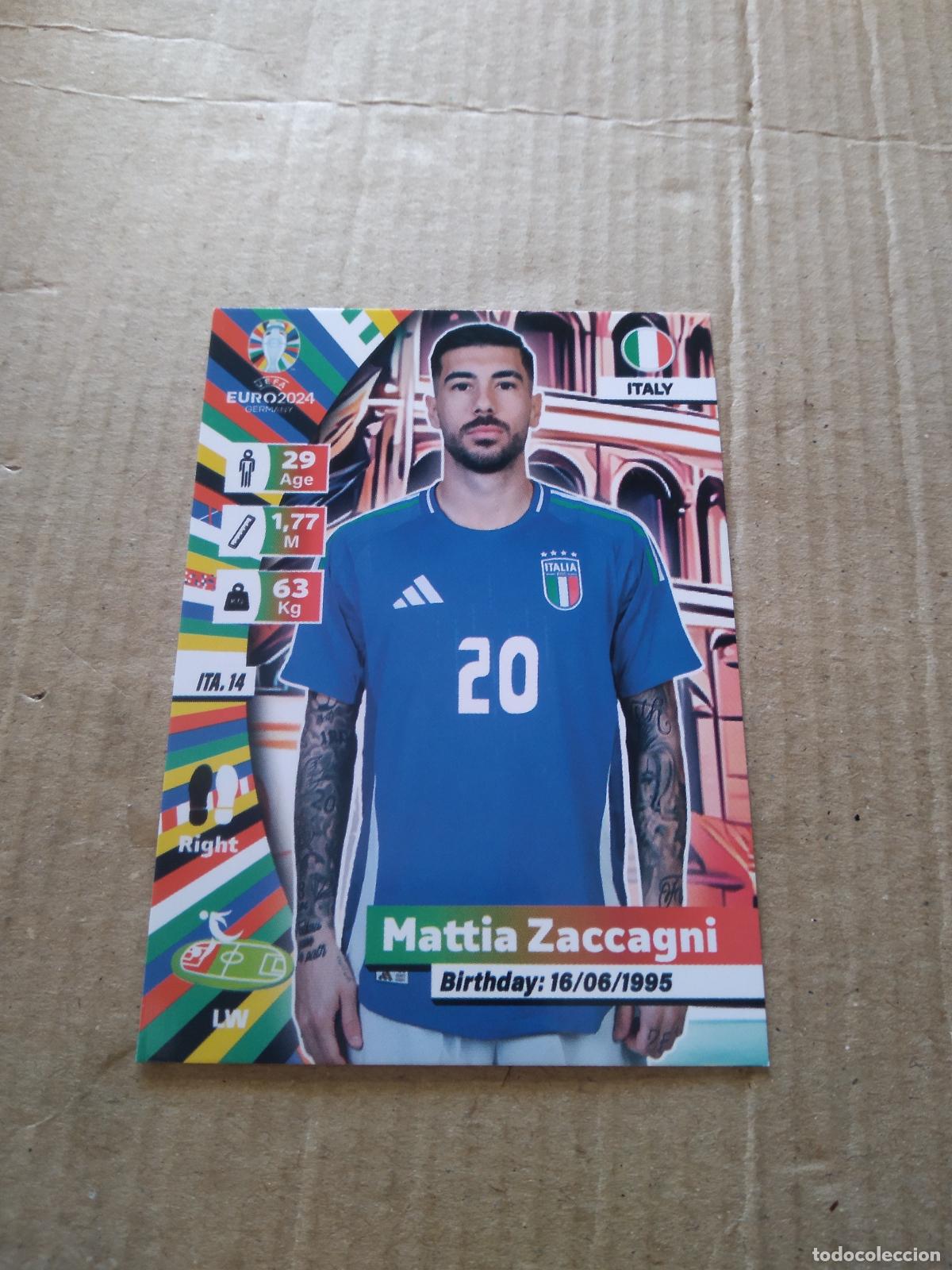 Cromos de F&uacute;tbol: ITA 14 MATTIA ZACCAGNI ITALIA CROMO FUTBOL EURO 2024 EUROCOPA FLASH EDITION