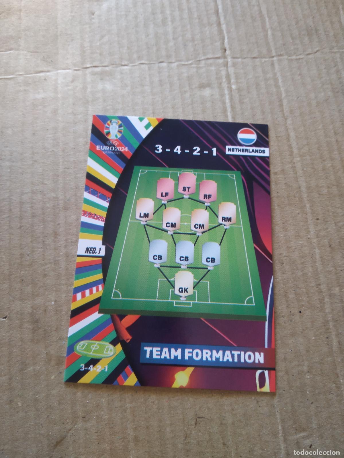 Cromos de F&uacute;tbol: NED 1 EQUIPO PLANTILLA TEAM FORMATION PAISES BAJOS CROMO FUTBOL EURO 2024 EUROCOPA FLASH EDITION