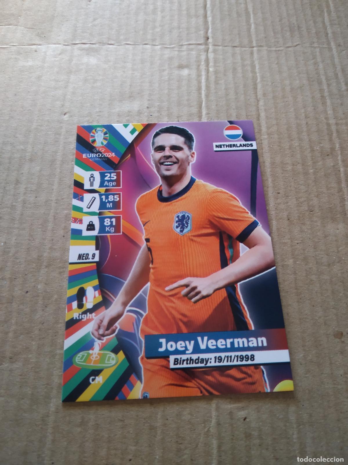 Cromos de F&uacute;tbol: NED 9 JOEY VEERMAN PAISES BAJOS CROMO FUTBOL EURO 2024 EUROCOPA FLASH EDITION
