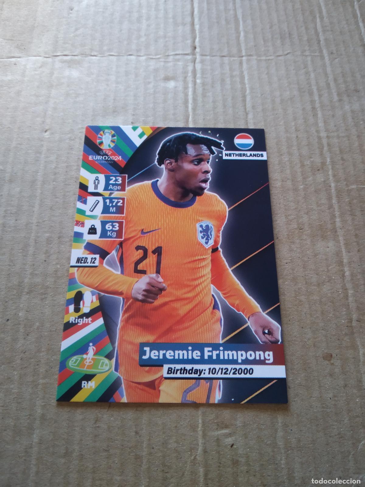 Cromos de F&uacute;tbol: NED 12 JEREMIE FRIMPONG PAISES BAJOS CROMO FUTBOL EURO 2024 EUROCOPA FLASH EDITION