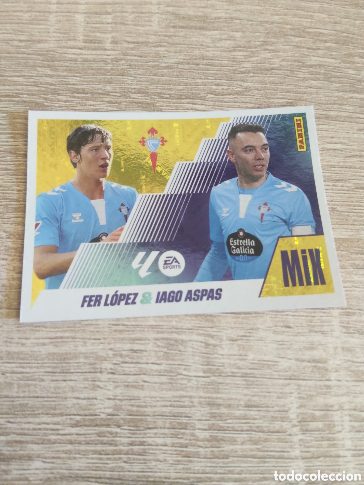 Cromos de F&uacute;tbol: Fer L&oacute;pez& Iago Aspas Celta de Vigo mix liga 2025 2026 25 26 ediciones este