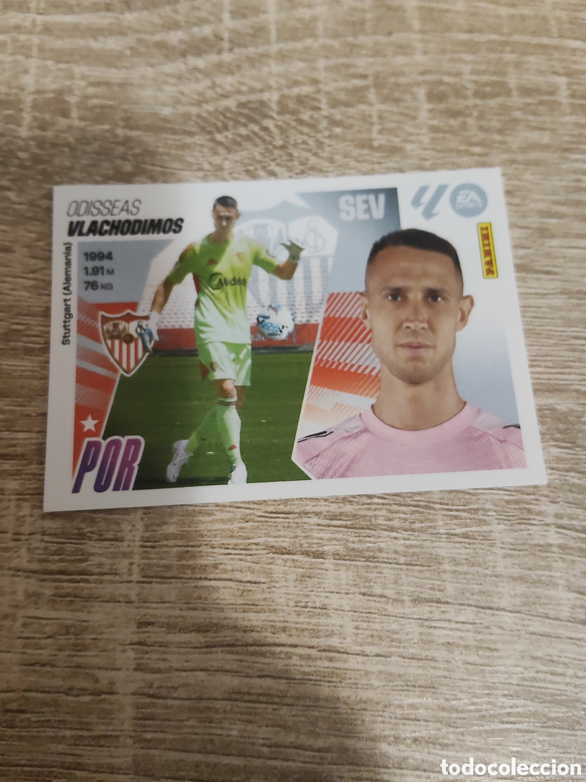 Cromos de F&uacute;tbol: Vlachodimos coloca Sevilla liga 2025 2026 25 26 ediciones este