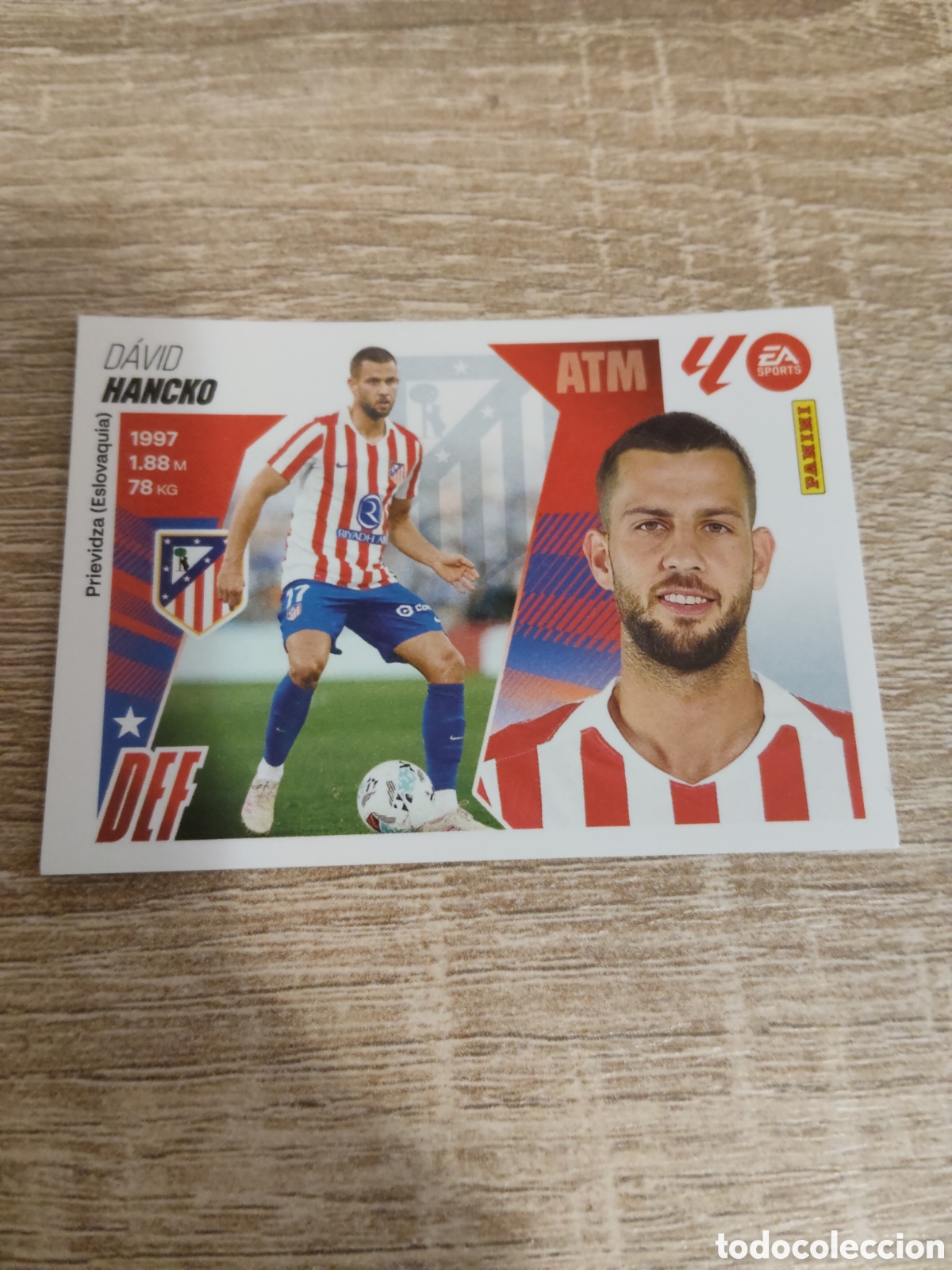 Cromos de F&uacute;tbol: Hancko Atl&eacute;tico de Madrid fichaje 35 liga 2025 2026 25 26 ediciones este