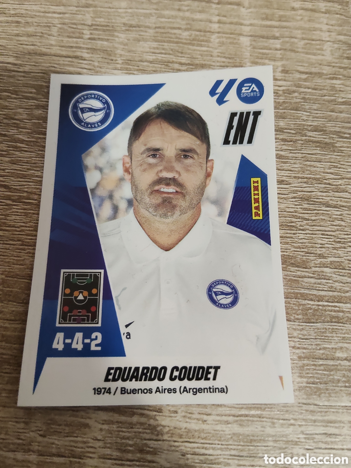 Cromos de F&uacute;tbol: Eduardo Coudet Alav&eacute;s liga 2025 2026 25 26 ediciones este