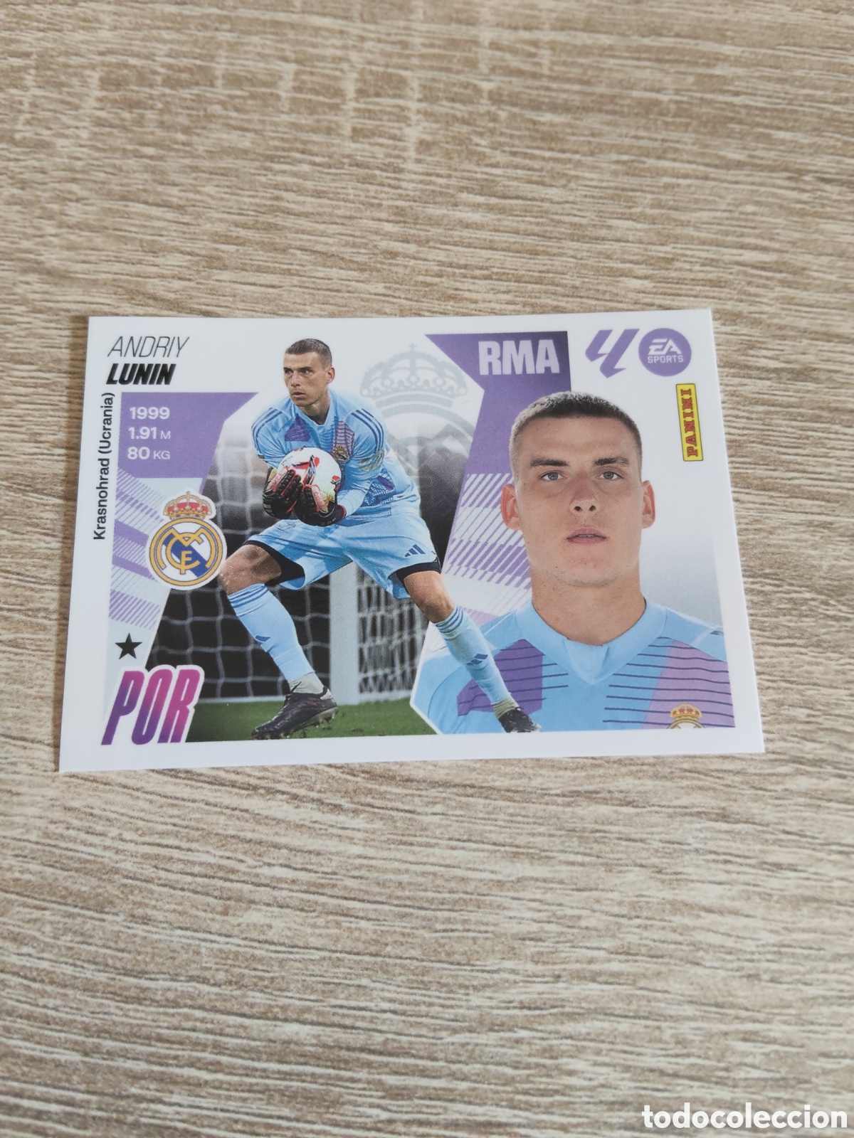 Cromos de F&uacute;tbol: Lunin Real Madrid liga 2025 2026 25 26 ediciones este