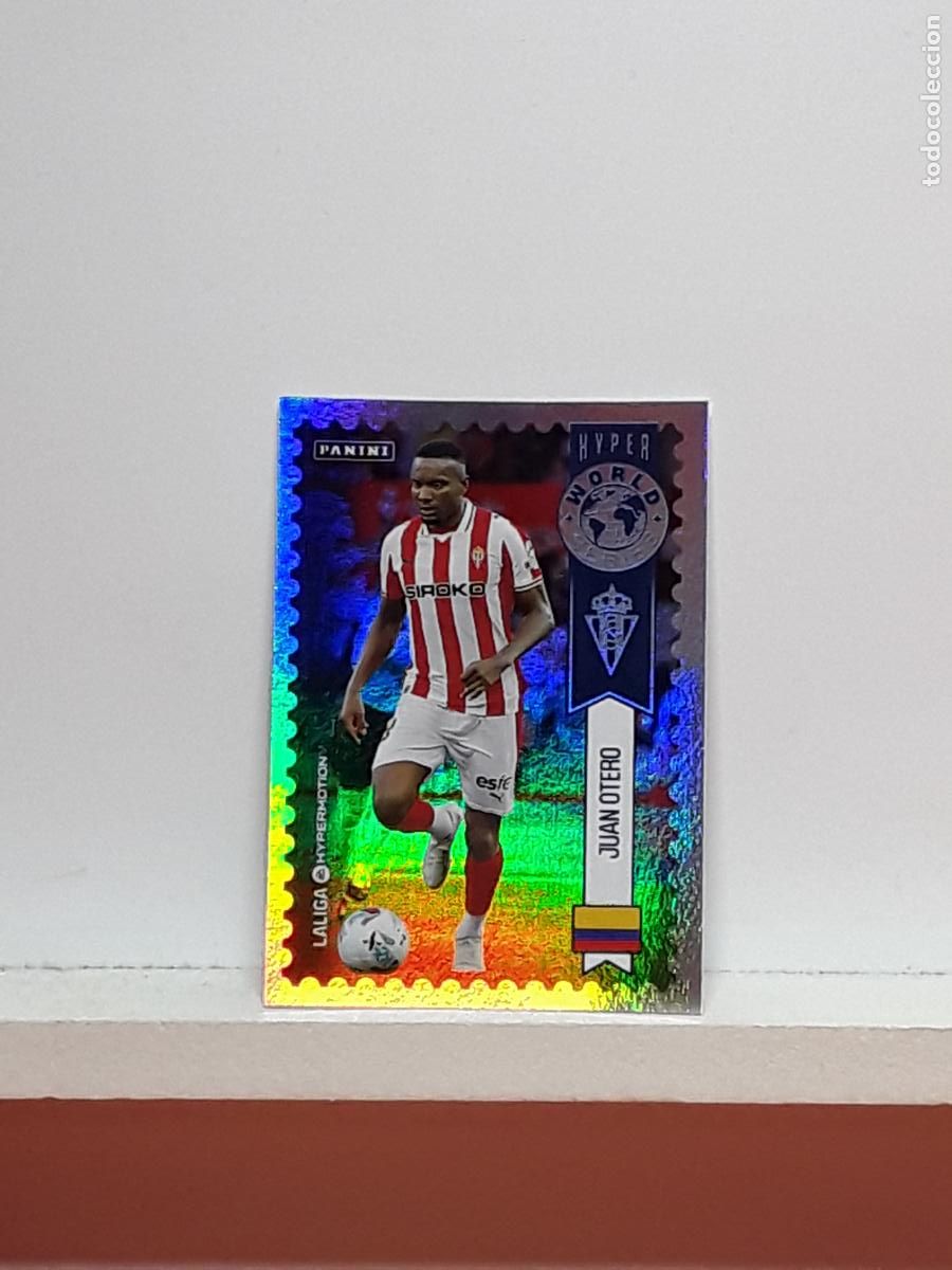 Fu&szlig;ball-Sticker: LALIGA HYPERMOTION 2025 2026 25 26 ALBUM PANINI LIGA N 447 SPORTING WORLD SERIE JUAN OTERO