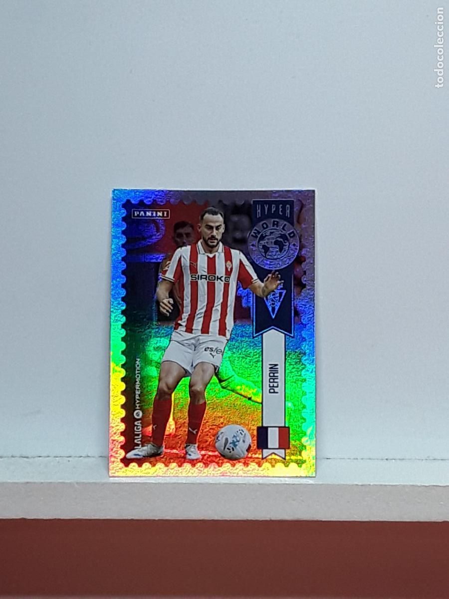 Cromos de F&uacute;tbol: LALIGA HYPERMOTION 2025 2026 25 26 ALBUM PANINI LIGA N 452 SPORTING WORLD SERIE PERRIN