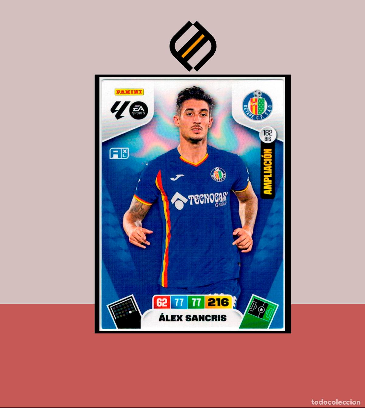 Cromos de F&uacute;tbol: ADRENALYN XL 2025 2026 PANINI N&ordm; 162 BIS &Aacute;LEX SANCRIS GETAFE FC AMPLIACI&Oacute;N CARD BOX PLATINUM