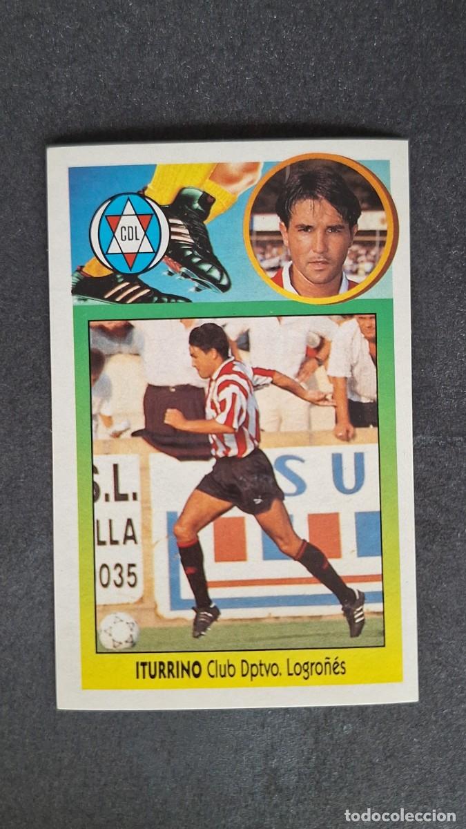 Figurine di Calcio: L4 ITURRINO C. D. LOGRO&Ntilde;ES ADHESIVO LIGA ESTE 1993 1994 93 94 NUNCA PEGADO SIN PEGAR