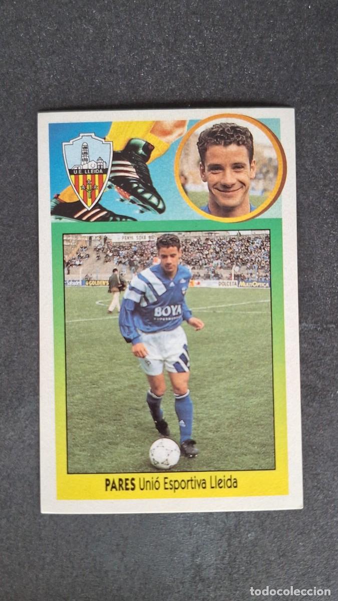Fu&szlig;ball-Sticker: L4 PARES U. E. LLEIDA ADHESIVO LIGA ESTE 1993 1994 93 94 NUNCA PEGADO SIN PEGAR