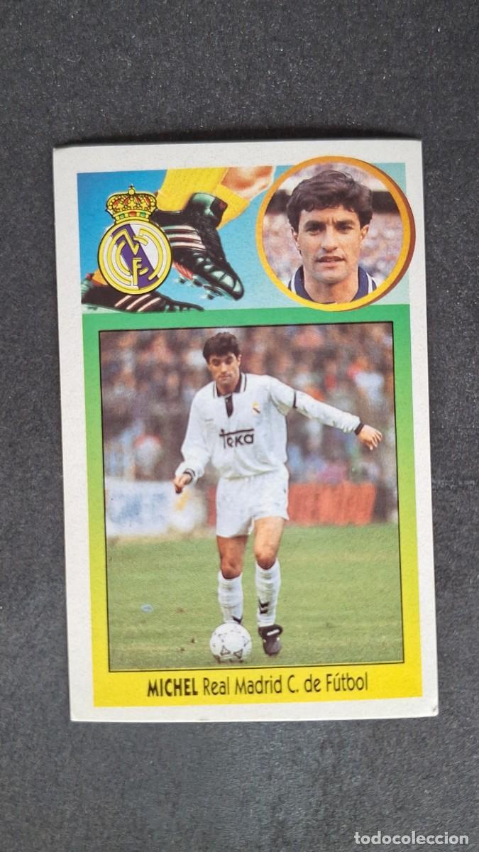 Football Stickers: L4 MICHEL REAL MADRID ADHESIVO LIGA ESTE 1993 1994 93 94 NUNCA PEGADO SIN PEGAR
