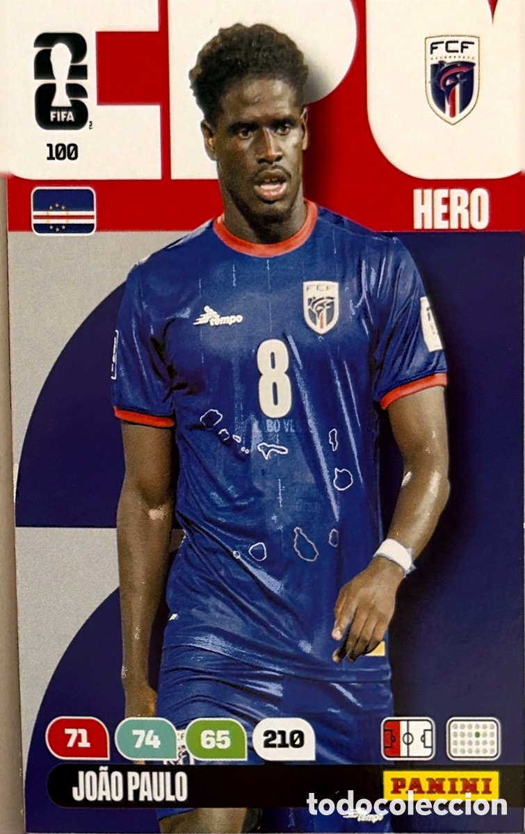 Fu&szlig;ball-Sticker: 100.- JO&Atilde;O PAULO (CABO VERDE) ADRENALYN XL MUNDIAL 2026 (PANINI)