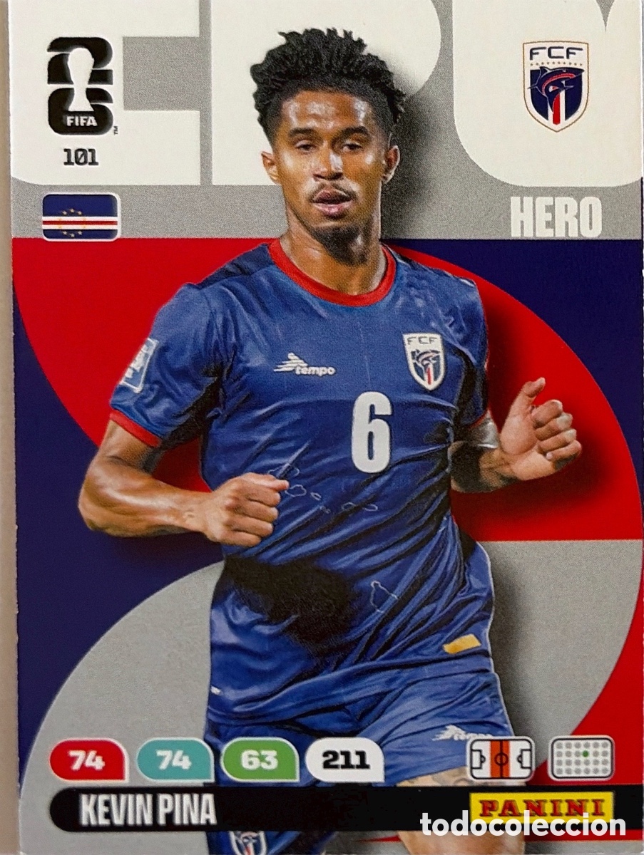 Fu&szlig;ball-Sticker: 101.- KEVIN PINA (CABO VERDE) ADRENALYN XL MUNDIAL 2026 (PANINI)