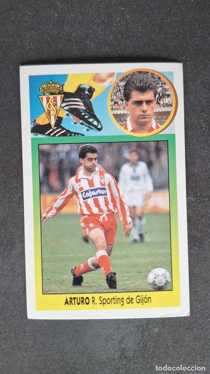 Cromos de F&uacute;tbol: L4 ARTURO SPORTING DE GIJON ADHESIVO LIGA ESTE 1993 1994 93 94 NUNCA PEGADO SIN PEGAR
