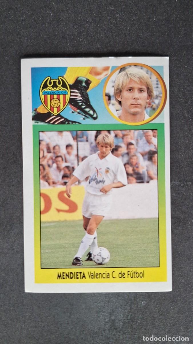 Figurine di Calcio: L4 MENDIETA VALENCIA C. F. ADHESIVO LIGA ESTE 1993 1994 93 94 NUNCA PEGADO SIN PEGAR