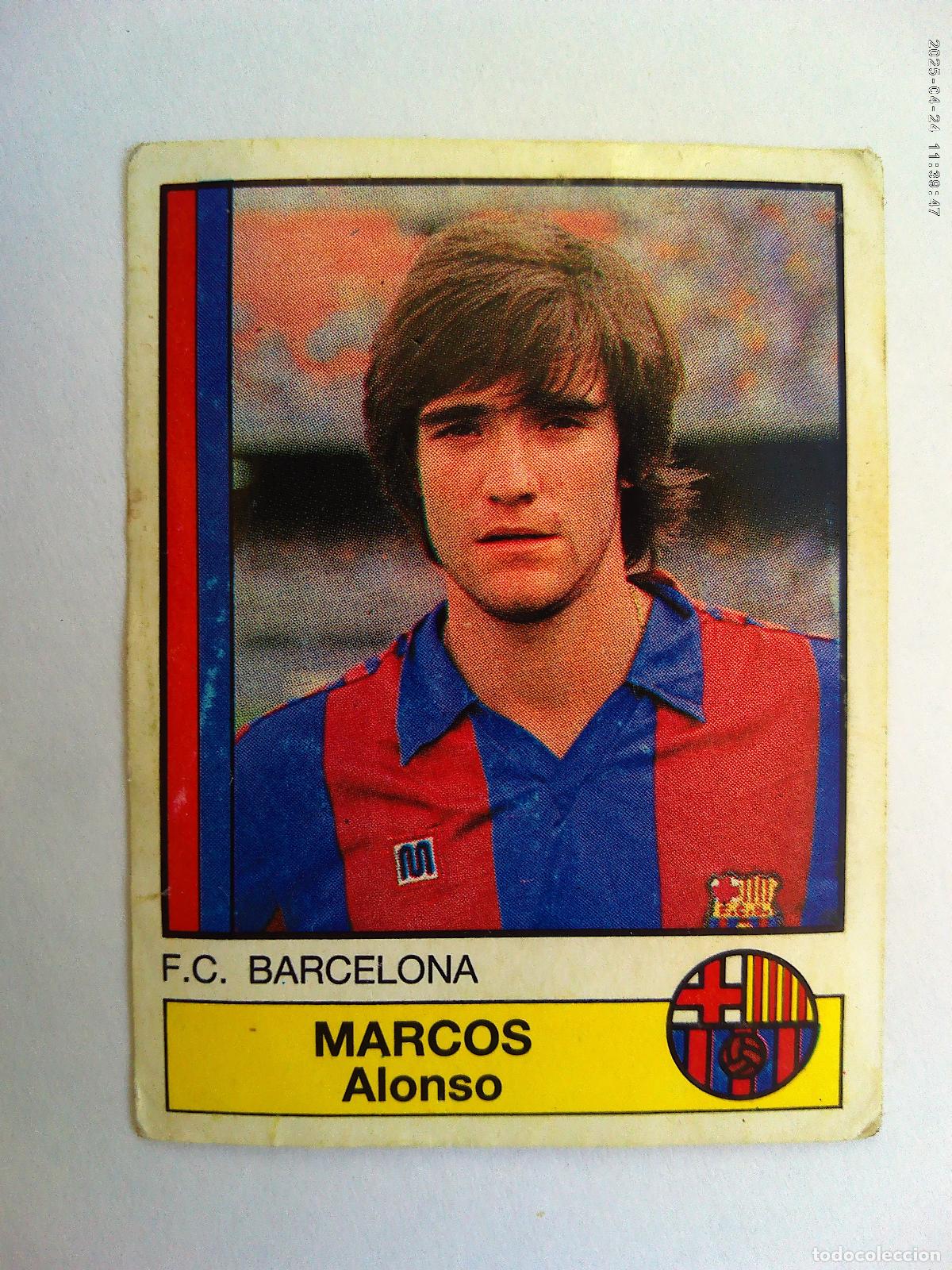 Cromos de F&uacute;tbol: CROMO DE FUTBOL 87 : N&ordm; 52 , MARCOS ALONSO , F. C. BARCELONA . DE PANINI