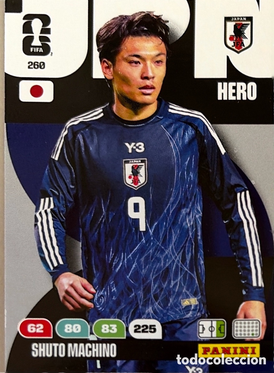 Cromos de F&uacute;tbol: 260.- SHUTO MACHINO (JAPON) ADRENALYN XL MUNDIAL 2026 (PANINI)