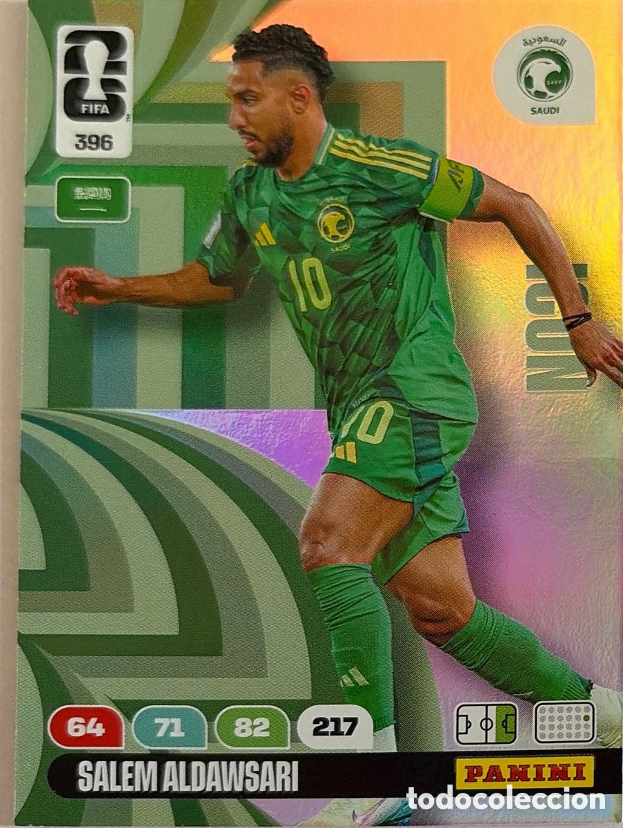 Cartes &agrave; collectionner de Football: 396. SALEM ALDAWSARI -ICONS- (ARABIA SAUDI) ADRENALYN XL MUNDIAL 2026 (PANINI)