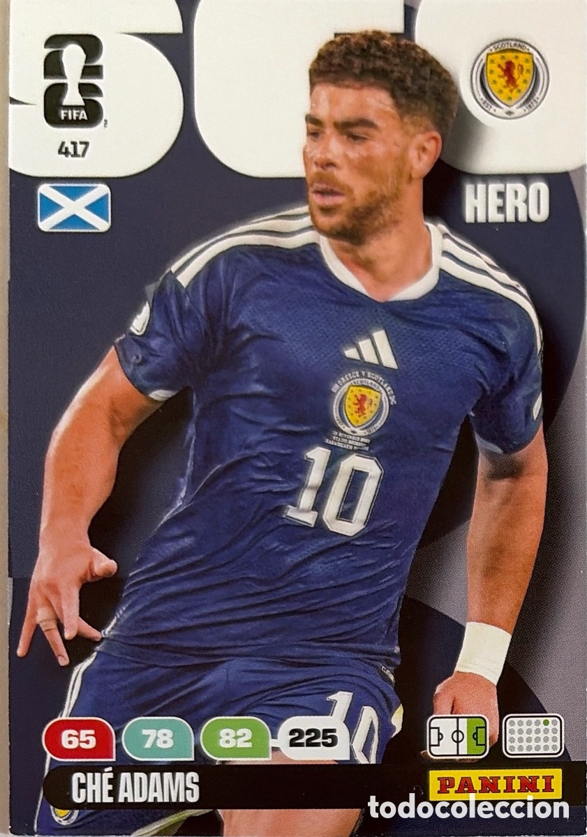 Figurine di Calcio: 417.- CH&Eacute; ADAMS (ESCOCIA) ADRENALYN XL MUNDIAL 2026 (PANINI)