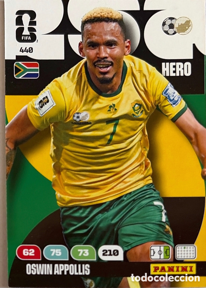 Cromos de F&uacute;tbol: 440.- OSWIN APPOLLIS (SUDAFRICA) ADRENALYN XL MUNDIAL 2026 (PANINI)