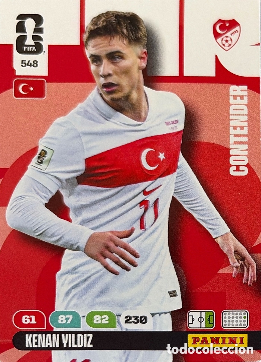 Fu&szlig;ball-Sticker: 548.- YILDIZ (TURQUIA) - ADRENALYN XL MUNDIAL 2026 (PANINI)