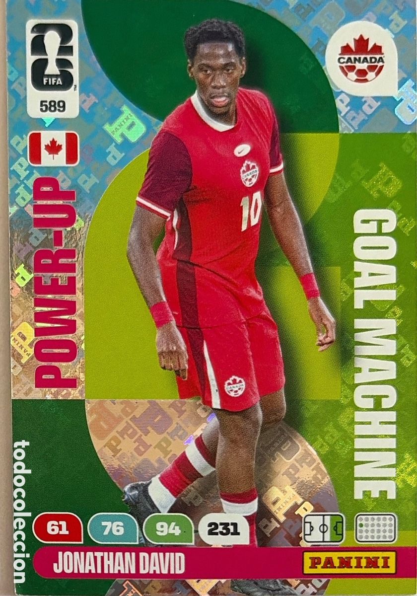Fu&szlig;ball-Sticker: 589.- DAVID -GOAL MACHINE- (CANADA) ADRENALYN XL MUNDIAL 2026 (PANINI)