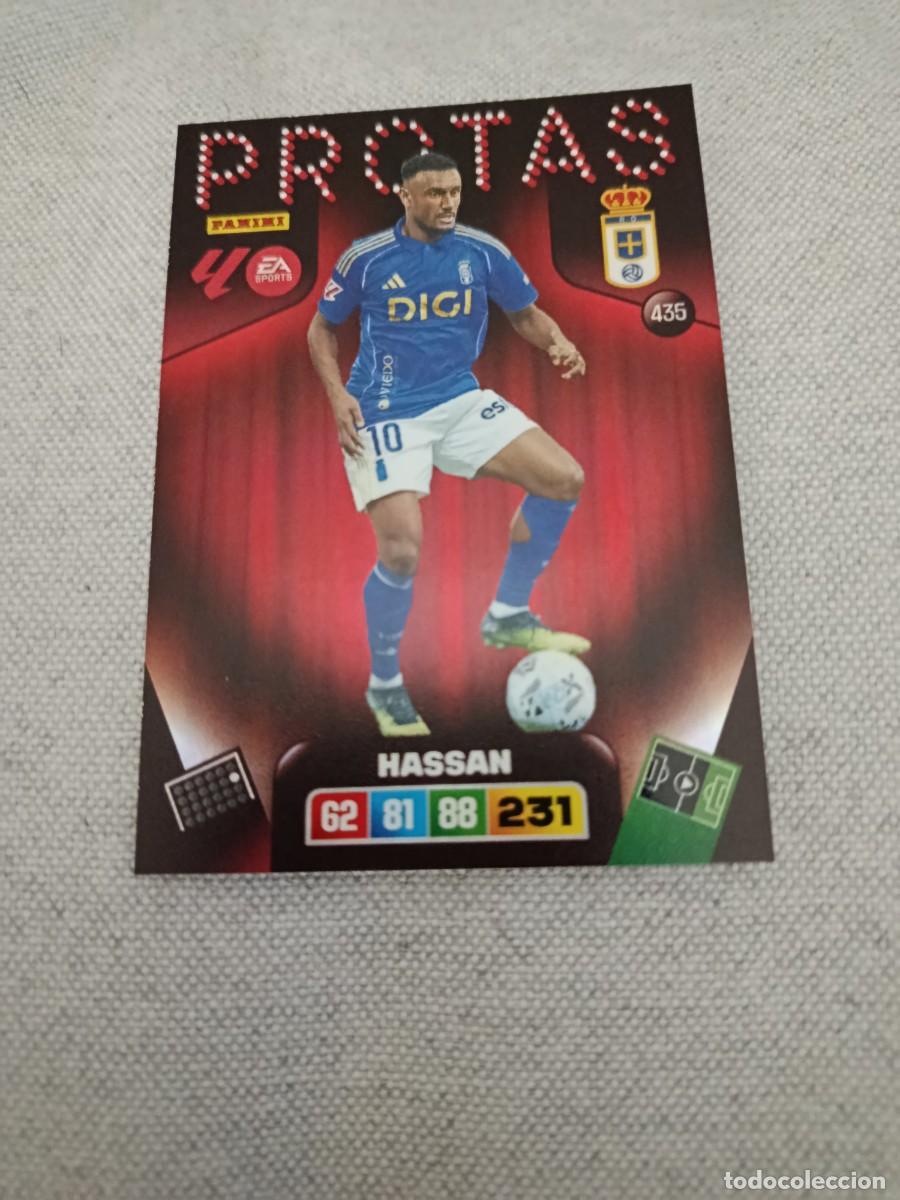 Football Stickers: Adrenalyn 25/26. 435- Hassan. Real Oviedo. Protas.