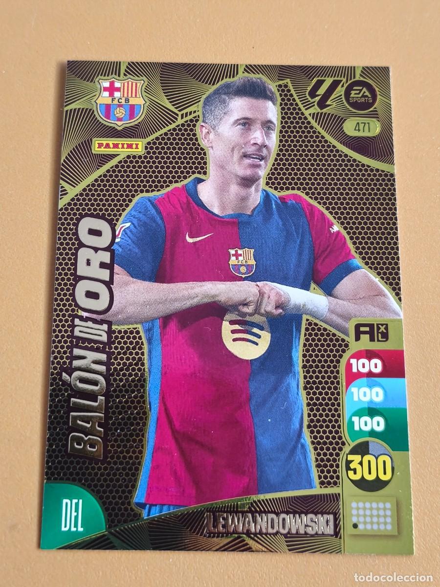 Cromos de f&uacute;tbol: lewandowski, 2024 25 balon oro - Foto 1