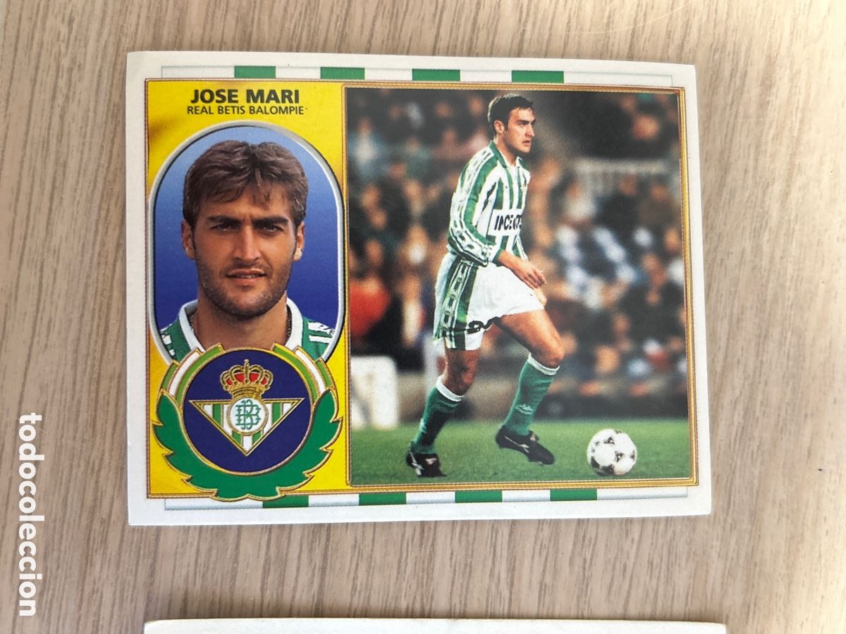 Cromos de F&uacute;tbol: JOSE MARI BETIS BAJA LIGA ESTE 1996 1997 96 97 NUNCA PEGADO SIN PEGAR