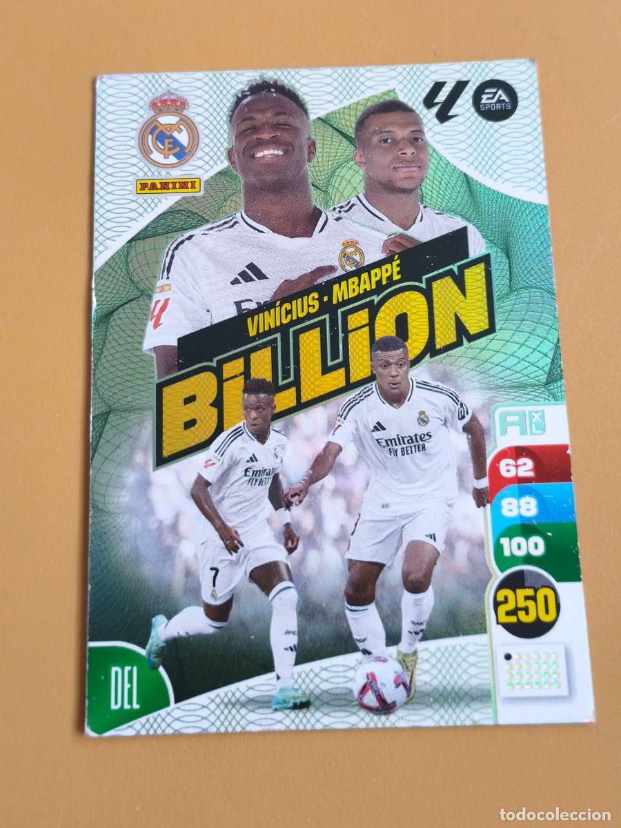 Cromos de f&uacute;tbol: mbappe, 2024 25 billion. vinicius - Foto 1