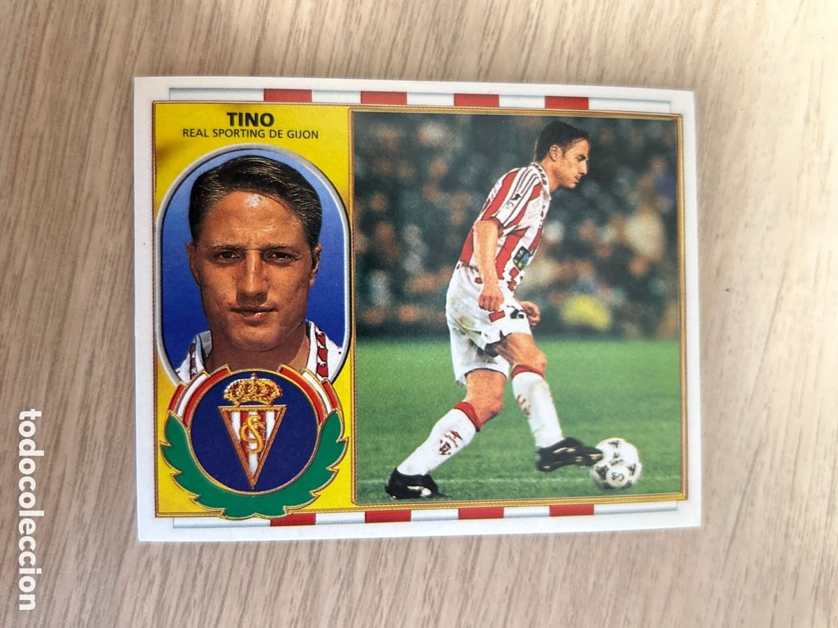 Cromos de F&uacute;tbol: TINO SPORTING GIJON BAJA LIGA ESTE 1996 1997 96 97 NUNCA PEGADO SIN PEGAR