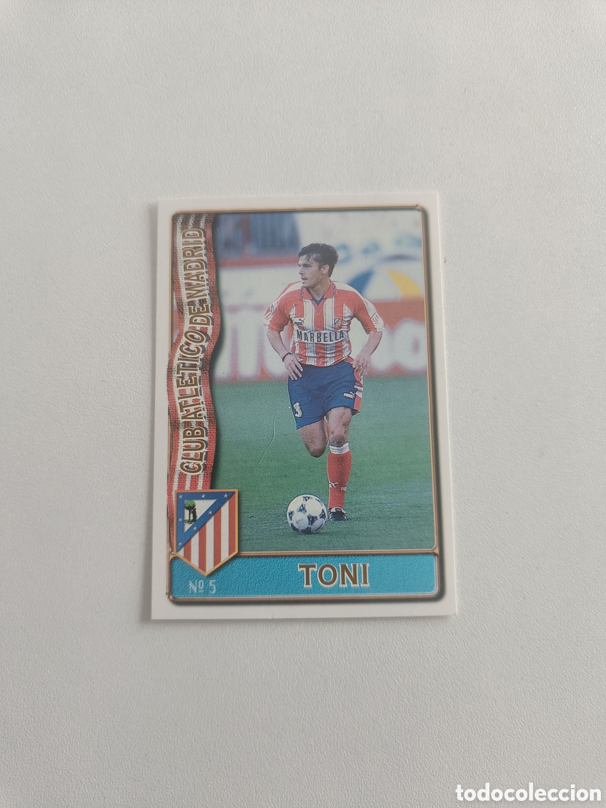 Cromos de F&uacute;tbol: Fichas liga 96 97 mundicromo atletico madrid toni 5